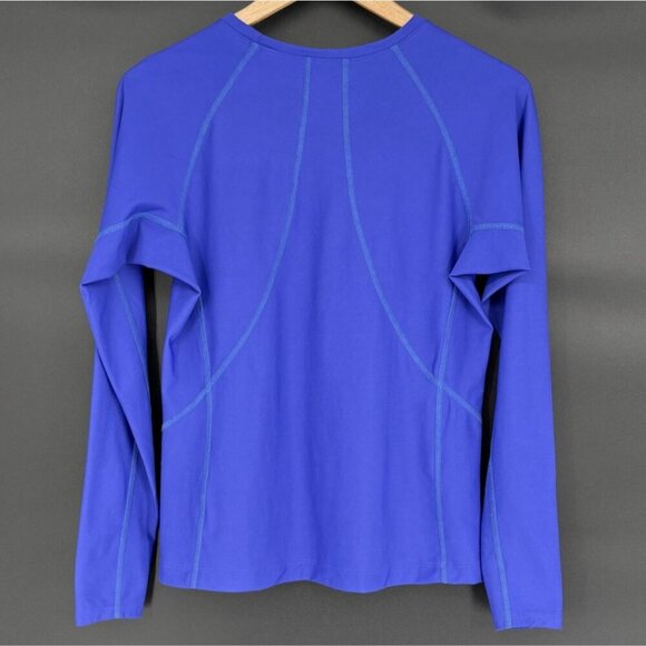 L.L.Bean Women's Sunsmart Long Sleeve Tee M Purple 50+UPF Outdoor UV Protection - Picture 2 of 6